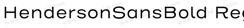 HendersonSansBold Regular字体转换